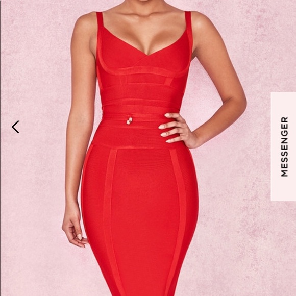 House of CB Dresses & Skirts - Red Bandage Dress Belice